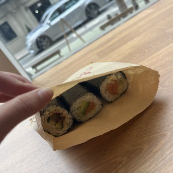 Sushi Counter - Eggplant roll, salmon avocado roll, and spicy tuna roll - Japanese Near Me - New York, New York Sushi Counter - Eggplant roll, salmon avocado roll, and spicy tuna roll - Japanese Near Me - New York, New York