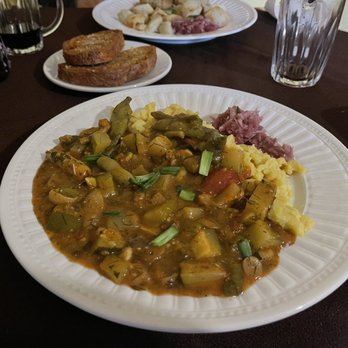 Red Chateau - Vegan Hungarian Goulash with Spaetzle. - German Near Me - Niagara Falls, Ontario Red Chateau - Vegan Hungarian Goulash with Spaetzle. - German Near Me - Niagara Falls, Ontario