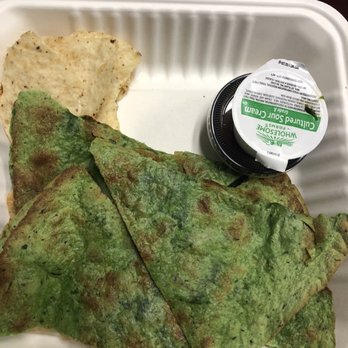 The Pit and The Peel - Chicken and cheese quesadilla on spinach tortilla - Juice Bars & Smoothies Near Me - Richmond, Virginia The Pit and The Peel - Chicken and cheese quesadilla on spinach tortilla - Juice Bars & Smoothies Near Me - Richmond, Virginia