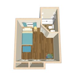 The Etta Senior Living - Memory Care Private Suite Floor Plan Option.