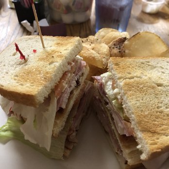 Mike's Place - Ham & Turkey Club with Hot Chips!!! - Burgers Near Me - Clearville, Pennsylvania