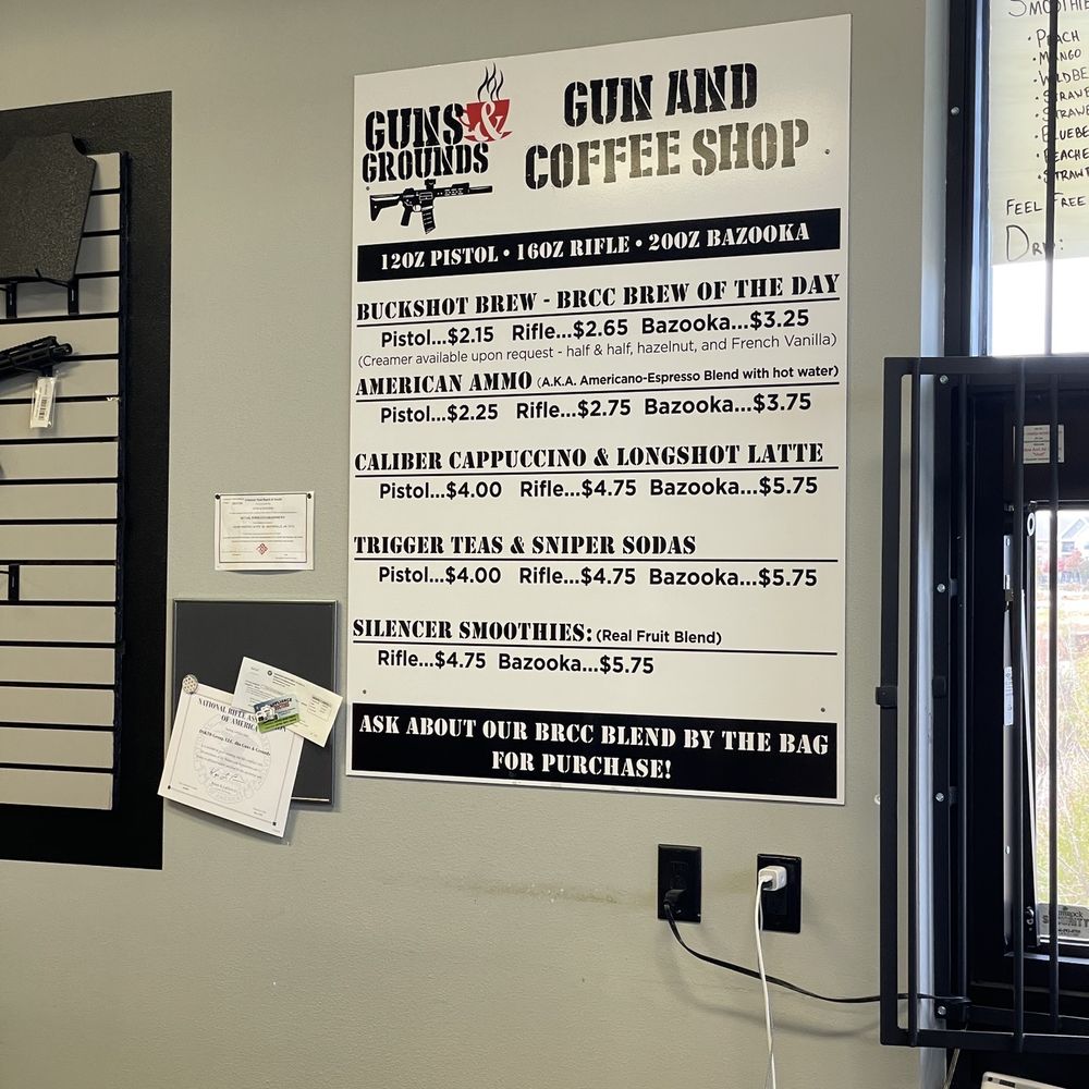 Guns and Grounds - Coffee and smoothie menu. - Coffee & Tea Near Me - Bentonville, Arkansas Guns and Grounds - Coffee and smoothie menu. - Coffee & Tea Near Me - Bentonville, Arkansas