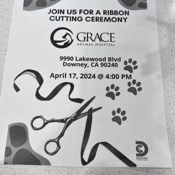 Grace Animal Hospital - Ribbon cutting ceremony April 17th 2024 - Veterinarians Near Me - Downey, California Grace Animal Hospital - Ribbon cutting ceremony April 17th 2024 - Veterinarians Near Me - Downey, California