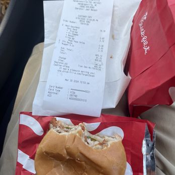 Chick-fil-A - We got two chicken sandwiches and they tasted like cleaning supplies. - Fast Food Near Me - Hendersonville, North Carolina Chick-fil-A - We got two chicken sandwiches and they tasted like cleaning supplies. - Fast Food Near Me - Hendersonville, North Carolina
