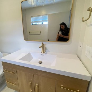 Creative Design & Build - Floating vanity in primary bathroom. - General Contractors Near Me - San Diego, California
