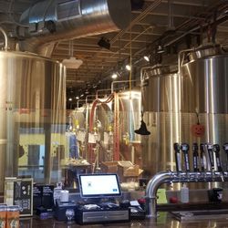Mathews Brewing Scratch Kitchen - Brew tanks ... (you're welcome)