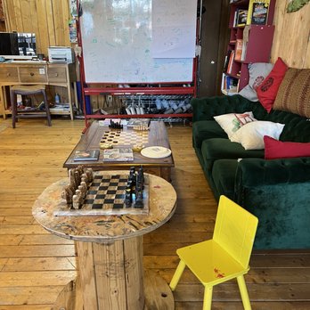 Mush Love - a living room with a table and chairs - Specialty Food Near Me - Grand Lake, Colorado Mush Love - a living room with a table and chairs - Specialty Food Near Me - Grand Lake, Colorado