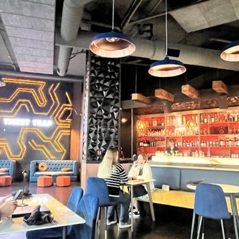 Thirst Trap - View of bar from our table - Cocktail Bars Near Me - Kirkland, Washington