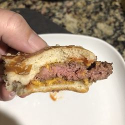 McDonald's - Raw inside of Quarter Pounder.