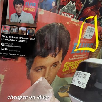 Goodwill - Elvis album, cover all scratched up. Cheaper on EBAY. - Thrift Stores Near Me - DeLand, Florida