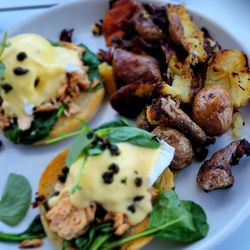 Prep & Pastry - Salmon  Benedict with Potatoes