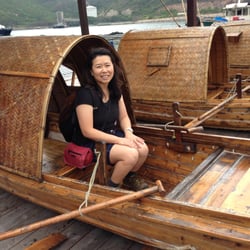 Lamma Fisher Folks - Sitting on a Sampan boat