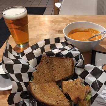 Toasty's Sandwich Shop - Gyro burger , tomato basil soup and a beer on a rainy day #perfect - Burgers Near Me - Duluth, Minnesota Toasty's Sandwich Shop - Gyro burger , tomato basil soup and a beer on a rainy day #perfect - Burgers Near Me - Duluth, Minnesota