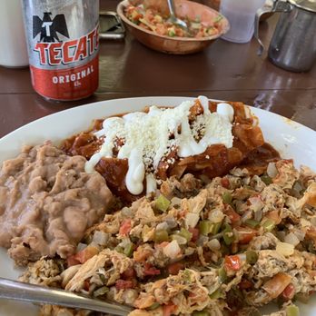 Rancho Las Ilusiones - Red chilaquiles with rabbit machaca. Amazing!!! - Mexican Near Me - Rosarito, BCN Rancho Las Ilusiones - Red chilaquiles with rabbit machaca. Amazing!!! - Mexican Near Me - Rosarito, BCN