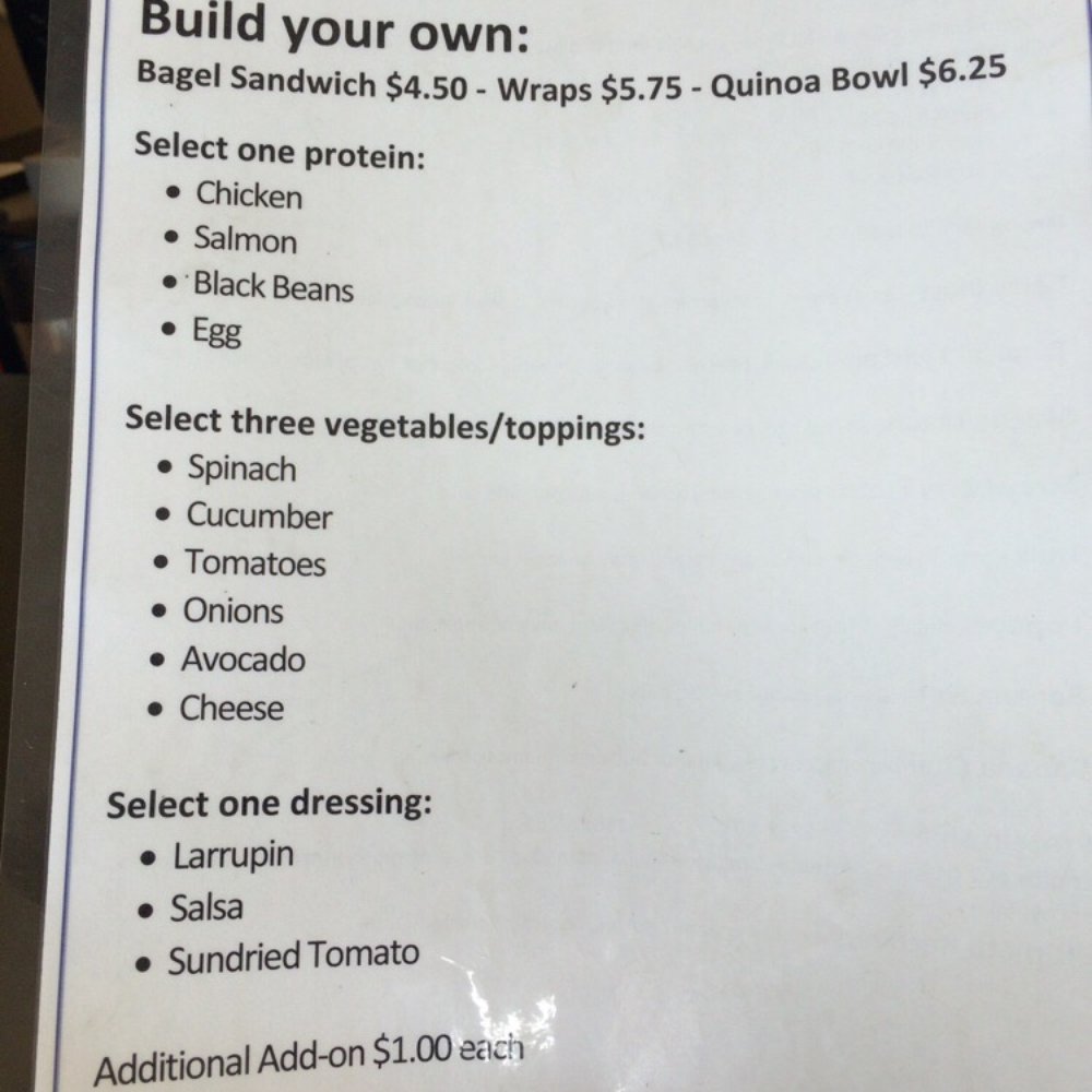 Apparently they don't have half of the things listed on their menu. Apparently they don't have half of the things listed on their menu.