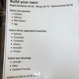 Apparently they don't have half of the things listed on their menu. Apparently they don't have half of the things listed on their menu.