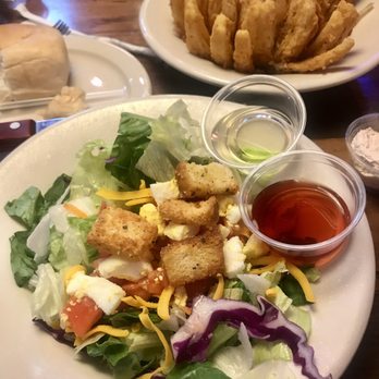 Texas Roadhouse - My side salad with vinegar & oil - American Near Me - Henderson, Nevada Texas Roadhouse - My side salad with vinegar & oil - American Near Me - Henderson, Nevada