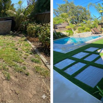 Earth Design - Before and after turf installation. - Landscape Architects or Designers Near Me - Santa Monica, California Earth Design - Before and after turf installation. - Landscape Architects or Designers Near Me - Santa Monica, California
