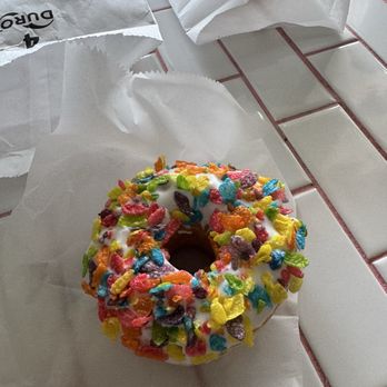 The Donut Hole - Fruity pebble donut - Donuts Near Me - Tulsa, Oklahoma The Donut Hole - Fruity pebble donut - Donuts Near Me - Tulsa, Oklahoma