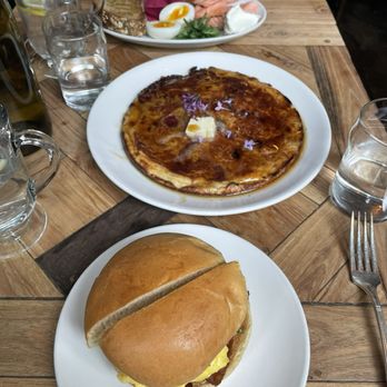 Vinegar Hill House - Pancake, egg sandwich, and smoked trout - Bars Near Me - Brooklyn, New York