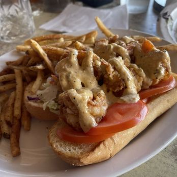 Mickey's Bar & Grill - Shrimp poorboy - Seafood Near Me - Aransas Pass, Texas