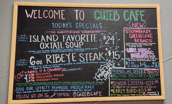 Menu photo 2 Guieb Cafe Las Vegas, NV Menu photo 2 Guieb Cafe Las Vegas, NV