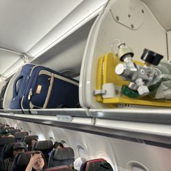 American Airlines - Room in overhead bins.