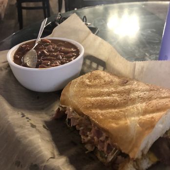 Gumbo's - 1/2 sandwich and red beans and rice - New American Near Me - Mount Clemens, Michigan