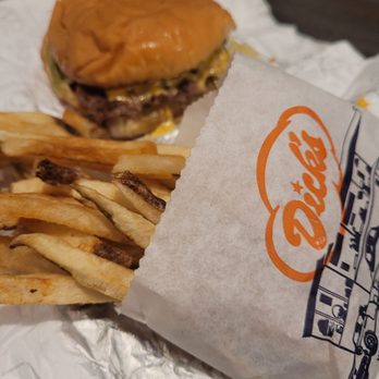 Dick's - Deluxe...2 burgers - Fast Food Near Me - Seattle, Washington