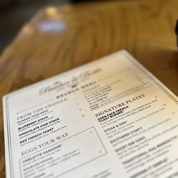 The Butcher And Bottle - Brunch menu