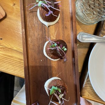 Oak Bistro - Short rib croquettes - New American Near Me - Cambridge, Massachusetts