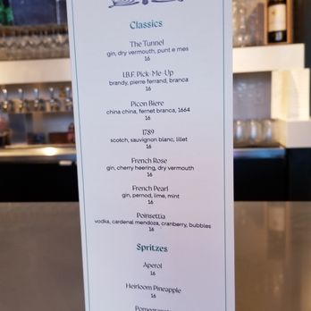 Petite Boheme - Menu as of 27 February 2025 - Cocktail Bars Near Me - Las Vegas, Nevada