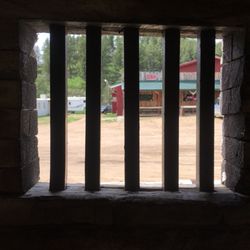 Zortman Jail - Watching the bar clientele come and go through the bars is torture!