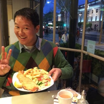 Beshoff Restaurants - Only 8.25 euro for the nice tasty plate of Fish N Chips!  (It was my 3rd FNC in Ireland) - Fish & Chips Near Me - Dublin, D