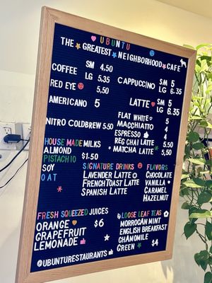 Menu photo 1 Ubuntu Cafe Long Beach, CA