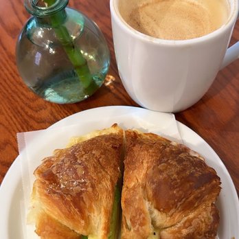 Cafe Society - Avocado and Swiss croissant and latte - Coffee & Tea Near Me - Half Moon Bay, California Cafe Society - Avocado and Swiss croissant and latte - Coffee & Tea Near Me - Half Moon Bay, California