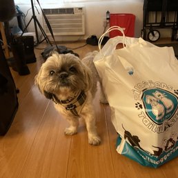 Goober with his grab bag Goober with his grab bag
