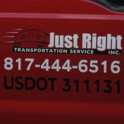 Just Right Transportation Service - A Job Done Just Right