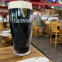 Crabcake Factory Bayside - My draft Guinness