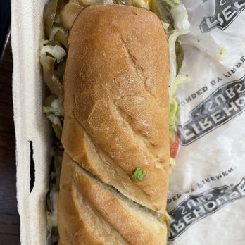 Firehouse Subs - veggie sandwich with onions, mushrooms, and green bell peppers grilled with cheese before adding fresh produce on top - Sandwiches Near Me - Sacramento, California Firehouse Subs - veggie sandwich with onions, mushrooms, and green bell peppers grilled with cheese before adding fresh produce on top - Sandwiches Near Me - Sacramento, California