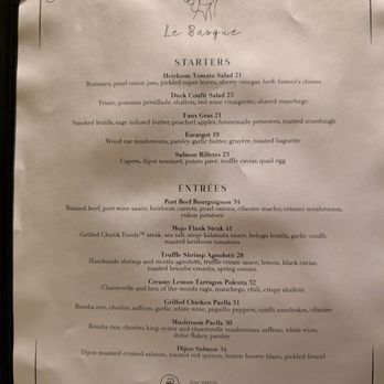 Le Basque - Vegan Near Me - New York, New York Le Basque - Vegan Near Me - New York, New York