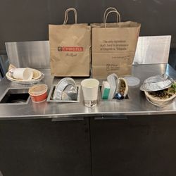 Chipotle Mexican Grill - Piles of trash