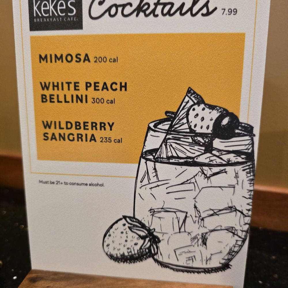 Keke's Breakfast Cafe - Cocktails! And at $7.99 - Breakfast & Brunch Near Me - Boynton Beach, Florida