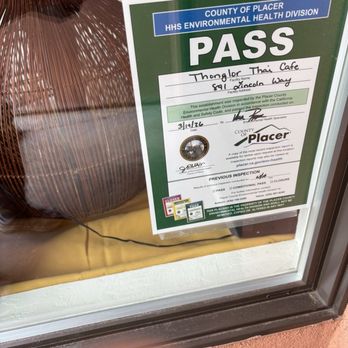 Thonglor Thai Cafe - May 6, 2026  Yay, green passing! - Thai Near Me - Auburn, California