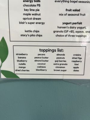 Menu photo 2 Get Fresh Cafe Iowa City, IA