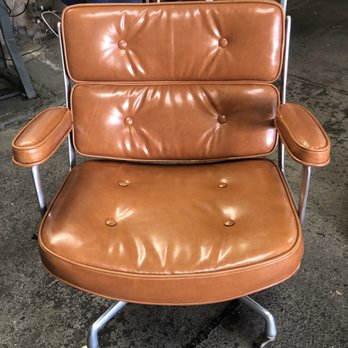 Elegant Design Interiors - Eames Time-Life Chair reupholstered beautifully by Edmond at Elegant Designs - Fabric Stores Near Me - Burbank, California Elegant Design Interiors - Eames Time-Life Chair reupholstered beautifully by Edmond at Elegant Designs - Fabric Stores Near Me - Burbank, California