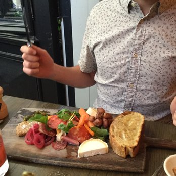 AOC - Farmer's plate (and very hungry husband) - Cocktail Bars Near Me - Los Angeles, California