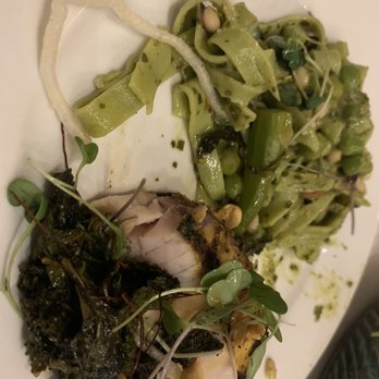 Jargon - Swordfish- lovely but by this point I am full. - New American Near Me - Asheville, North Carolina Jargon - Swordfish- lovely but by this point I am full. - New American Near Me - Asheville, North Carolina