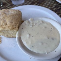 Encinitas Cafe - Biscuit and gravy. Generous portion.