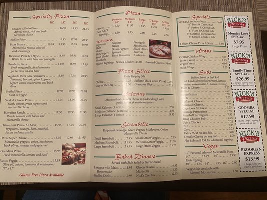 Menu photo 4 Nick's Pizzeria Altamonte Springs, FL Menu photo 4 Nick's Pizzeria Altamonte Springs, FL